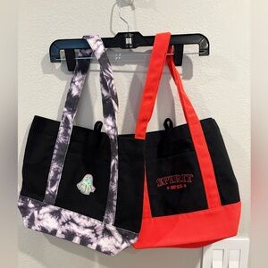 Spirit Halloween Canvas Mini Tote Bags Set of 2